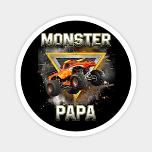 Monster Truck Papa Monster Truck Are My Jam Truck Lovers Magnet